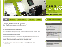 Tablet Screenshot of klepper-partner.de